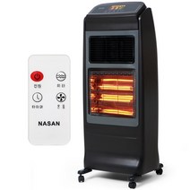 2024 나산전기난로 복합 PCT 열풍기 카본 리모컨 히터 원적외선 온풍기 난로(NS-6800) 20평형/이동식스토브