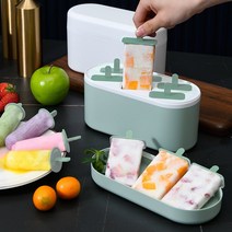 가정용 아이스크림 기계 홈메이드 만들기 제조기 수제 메이커 머신 양식 아이스 아이스 몰드 홈 가제트 주방 소설 액세서리 상자 크림 큐브 모양 실리콘 냉동고