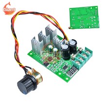 DC 6 60V 30A LED 디지털 DC 모터 속도 컨트롤러 조정 가능 12V 24V 자동차 팬 조명 속도 조절기 PWM 속도 제어 거버너|Motor Controller|, 1개, 단일, CHINA