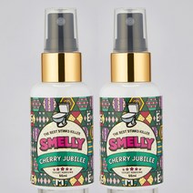 스멜리(SMELLY) 화장실용 탈취제 방향제 토일렛퍼퓸 체리쥬빌레 55ml, 2병
