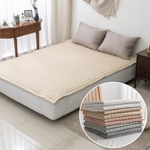 싱글 퀸 사이즈 침대 매트리스 매트릭스 패드 카페트, SS-화이트