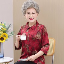 여름 블라우스 할머니 봄 남방