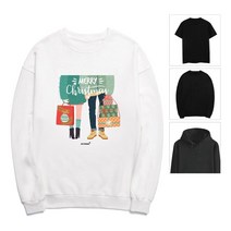 키밍 크리스마스 티셔츠 해피 성탄절 맨투맨 후드티