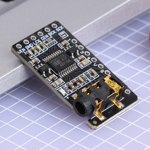 3.5mm 스테레오 DAC 디코더 AUX 잭 플레이어 모듈 사운드 I2S PCM5102 라우드 스피커 공간 절약형 박스 라, 한개옵션0