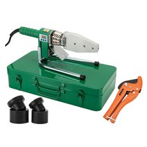 수도관 용접기 고전력 PVC 파이프 가열 융착기 기계, 1800W  4m 20에서32 다이헤드 세트, 1개
