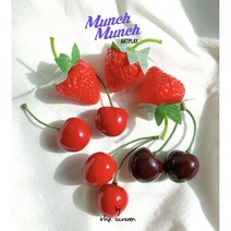 모형 과일 / 8종 모형케이크 장식 토핑 음식 데코 diy, 3.체리-노란체리 6p