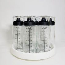 (세트)시노글라스 오일병 300ml (양념통9+회전트레이소1) 시노글라스 양념병 트레이, (세트)플레로시노글라스9P+회전트레이(소)