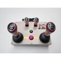 포크레인 굴삭기 면허시험 연습용 패드 조이스틱 조작기, C 포핸드 및 백핸드 임의 스위칭 굴삭기 빠르고 느린