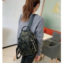 패션시그널 옥스퍼드 밀리터리 백팩.