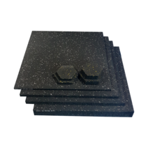 EDTC 실내운동 다용도 조각 퍼즐 사각 고무 매트, 색상: