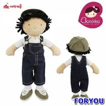 ForU579 매직캐슬 보니카소년 멜빵바지 인형 강아지인형 장난감 완구 유아완구, 1개