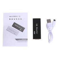 유심라우터 lte라우터 와이파이라우터 미니 3G WiFi 라우터 RJ45 USB 무선 휴대용 2412-2483MHz Mac iOS W, 01 Black