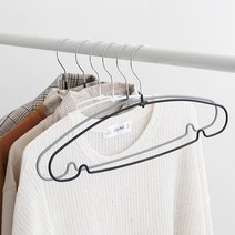 네이쳐리빙 논슬립 코팅 옷걸이 20p, 블랙, 20개