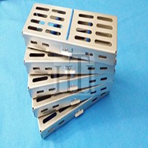 5 PCS FRENCH STEEL SURGICAL DENTAL INSTRUMENTS AUTOCLAVE STERILIZATION CASSETTE 7