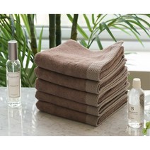 스프링앤유 호텔수건 180g 뱀부얀수건 죽사 밤부 항균 타올, 10개, 뱀부얀 다크브라운