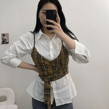 크롭 엑스 스트랩 리본 랩 뷔스티에