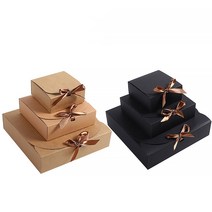 기프트박스 싸바리 박스 단상자 휘낭시에 포장 타르트, 대 - 블랙