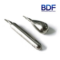 청룡조구 텅스텐 봉돌 싱커 물방울형 스틱형 (낱개판매) 배스 갑오징어 부력조절 낚시추, 10.5g(3/8oz)