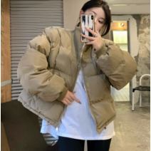 여성 겨울 점퍼 오버핏 숏패딩 경량 야상 캐주얼 웰론 덕다운 제니 김희선 오리털 하객룩 후리스 코디