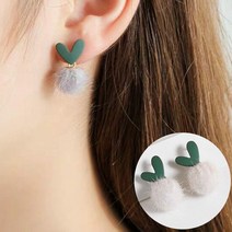 오핑 겨울 퍼 달랑이 패션 귀걸이
