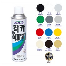 일신 락카 스프레이 색상선택 420ml, 일신 락카스프레이-흑색유광