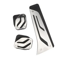 페달 커버 브레이크 패드 플레이트 커버 bmw 3시리즈 f20 f30 f31 118i 120i 125i 318d 318i 320i 328i 335i, 산 3 조각