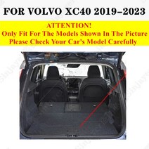 BMW X7 트렁크매트 X5 X3 SJ 맞춤형 방수 자동차 자동 테일 부트 트레이 라이너 카고 카펫 패드 볼보 XC60 XC90 XC40 S60 S90 V40 V60 V90 에 적, 42.XC40 2019 - Brown