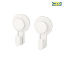 [당일출고] 이케아 TISKEN 흡착식후크 2P세트/다용도후크, 2P_1세트, 화이트