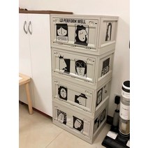 캠핑캐비넷 캠핑정리대 캠핑용쉘프 캠핑 수납장 선반 Diy 흑백 헤드 플라스틱 보관 상자 야외 접는 다기능 보관 캐비닛 기숙사 침대 옆 보관 상자, 【두껍고 내구성】, 네이비 블루 롤러 특대형 포함