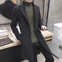 부티크 백화점 봄가을 하프 모직 코트