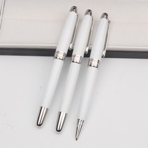 목공펜 럭셔리 MB 몬테 밸런스 블랙 수지 롤러 플래티넘 최고의 크리스마스 문구 163, 42.3 pcs pens-silver - With bo