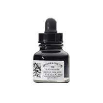 윈저앤뉴튼 드로잉 잉크/병잉크 [30ml/드로퍼캡], 1개, 블랙
