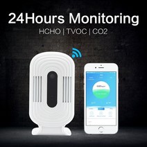 실내 공기질 측정기 오염도 유해물질 전문 측정 감지기 지능형 wifi 홈 hcho tvoc co2 공기 품질 분석 테스터 센서 온도 습도 모니터 jq 200, 없음