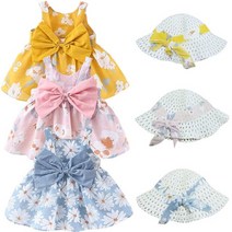 유아 왕리본플라워 신생아민나시원피스 민나시원피스모자세트 민나시원피스 5-11 204386