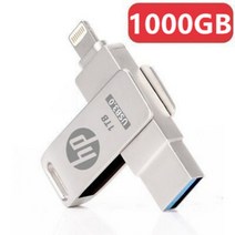 HP 1테라1TB 1000G 아이폰 라이트닝커넥터 lightning OTG USB메모리스틱, 1000GB, 핑크로즈
