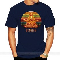 빅사이즈 팬츠 The Big Lebowski-Buddha Dudeism 빈티지 티셔츠 코튼 남성 여름 패션 유로 사이즈