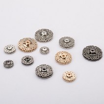 코트 리폼 화려한 똑딱이 단추 예쁜 부속 골드30mm