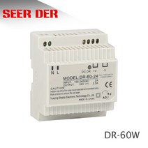 과전압 저전압 보호 장치 디지털 계전기 dr-60-12 변압기 12 볼트 5 amp 산업용 딘 레일 전원 공급 220v ac 12v dc 전원 공급, 60W