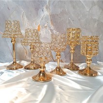 크리스탈 촛대 화려한디자인 파티 기념일 크리스마스 고급 장식소품 큐빅장식 캔들홀더, 사각모양, 소