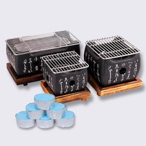 일본식 미니 화로 + 고체 연료 50g 5p set (화로 사이즈 선택), 대형 (+고체 연료 5p), 1개