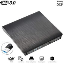 블루레이 플레이어 블루 레이 드라이브 슬림 USB 3.0 Bluray 버너 BD-RE CD/DVD RW 라이터 재생 디스크 Win, 한개옵션0
