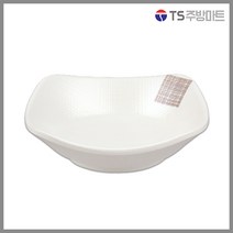 [돌산멜라민] 더블체크(백) - 신사각찬기 (업소용 식당용), (DS-7897/7759), 1호