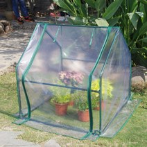 미니 비닐하우스 만들기 옥상 베란다 온실 마당 채소, 싱글팁투명90x90x90cm개