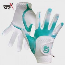 푸른 얼룩무늬 합피 양손 어린이골프장갑 필드준비물, L