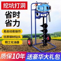 구덩이 파는 기계 드릴링 농업용 나무심기, 페달 카 2행정 190cc+25cm 드릴 비트