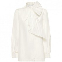 ALBERTA FERRETTI 알베르타 페레티 Silk blend taffeta shirt w/ bow151724