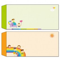 칼라소봉투-레자크지(1봉-50장), 주황-레자크지(NO.369)