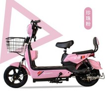 접이식 전기자전거 배달 삼륜 가벼운 출퇴근 전기 자동차용 리드 산성 배터리 48V 2 륜 자전거용 신제품, 07 pink, 01 48V12A45KM