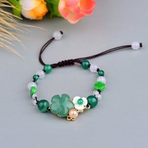 옥팔찌 천연원석 원석 가넷 염주 운남 Dongling 곰 발톱 매력 팔찌 손 뜨개질 Temperamental 절묘한 화이트 마노 스트랜드