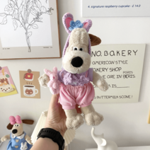 그로밋안전벨트 큐티 강아지 자동차 안전 숄더 뽀글이 피규어 보험 벨트 커버 차량용 인형 카 장식 세트, 옵션25